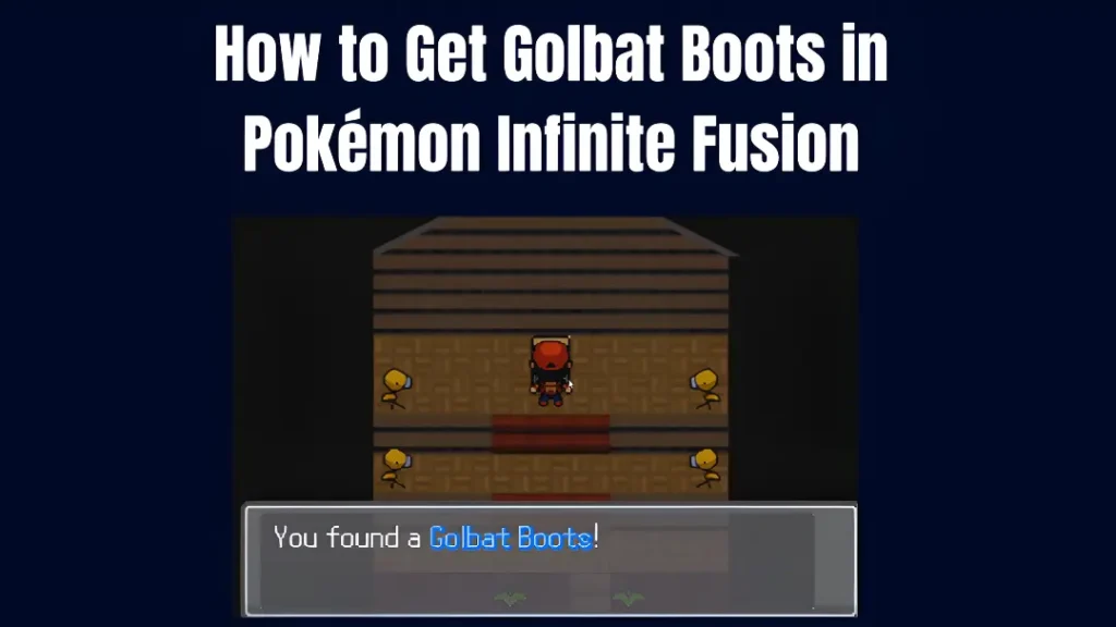 Sprout Tower Challenge gameplay showing how to unlock Golbat Boots in Pokémon Infinite Fusion