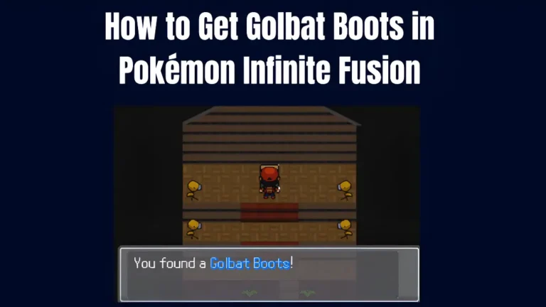 Sprout Tower Challenge gameplay showing how to unlock Golbat Boots in Pokémon Infinite Fusion